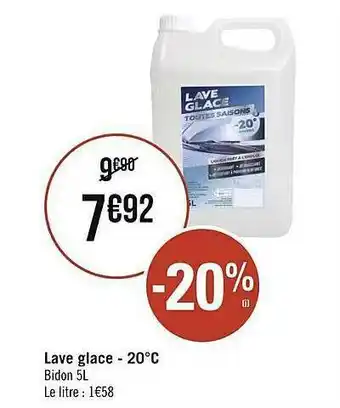 Casino Supermarchés Lave Glace -20°c offre