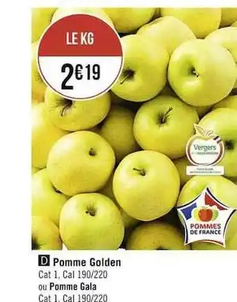 Casino Supermarchés Pomme Golden Ou Pomme Gala offre