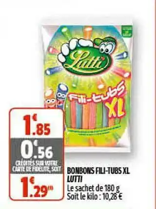 Coccimarket Bonbons Fili Tubs Xl Lutti offre