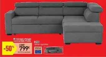 Conforama Canapé D'angle Convertible Prado offre