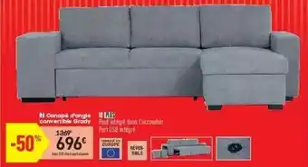 Conforama Canapé D'angle Convertible Grady offre