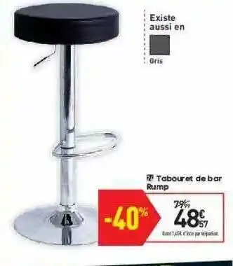 Conforama Tabouret De Bar Rump offre