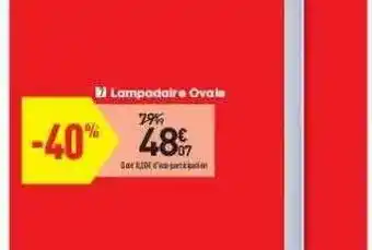 Conforama Lampadaire Ovale offre