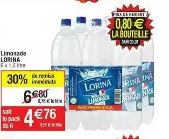 Cora x Carrefour Limonade Lorina offre