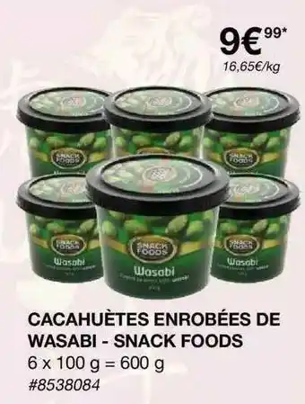 CacahuÚtes Enrobées De Wasabi - Snack Foods