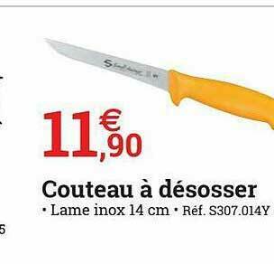 Espace emeraude Couteau à Désosser offre