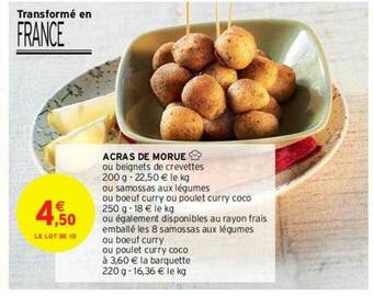Intermarché Contact Acras De Morue offre