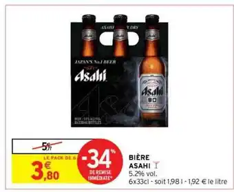 Intermarché Contact Bière Asahi offre