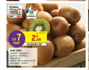 Intermarché Contact Kiwi Vert offre