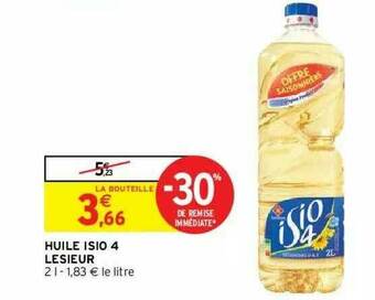 Intermarché Hyper Huile Isio 4 Lesieur offre