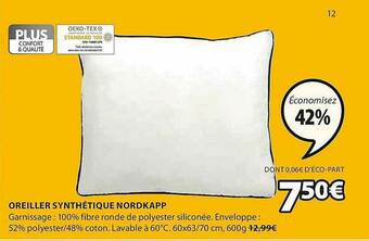 JYSK Oreiller Synthétique Nordkapp offre