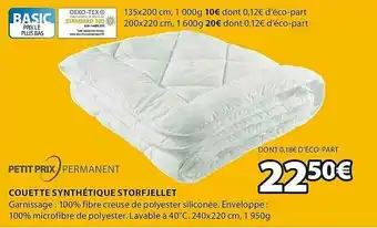 JYSK Couette Synthétique Storfjellet offre