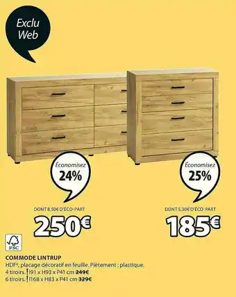 JYSK Commode Lintrup offre