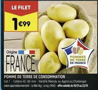 Leader Price Pomme De Terre De Consommation offre