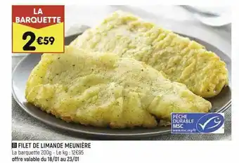 Leader Price Filet De Limande Meunière offre
