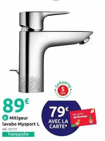Mitigeur Lavabo Mysport L