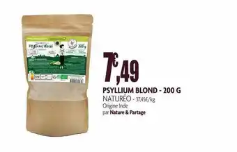 naturéO Psyllium Blond - 200 G Naturéo offre