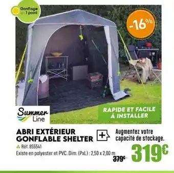 Narbonne accessoires Summer Line Abri Extérieur Gonflable Shelter offre