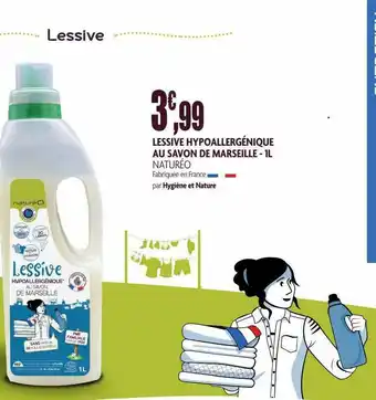 naturéO Lessive Hypoallergénique Au Savon De Marseille - 1l Naturéo offre