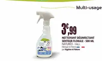 naturéO Nettoyant Désinfectant Senteur Florale - 500 Ml Naturéo offre