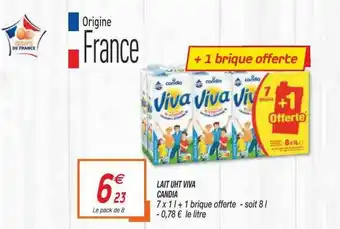 Netto Lait Uht Viva Candia offre