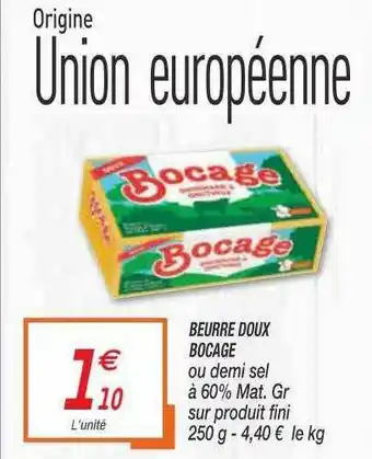 Netto Beurre Doux Bocage Ou Demi Sel offre