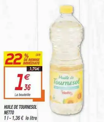 Netto Huile De Tournesol Netto offre