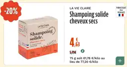 La Vie Claire Shampoing solide cheveux secs offre