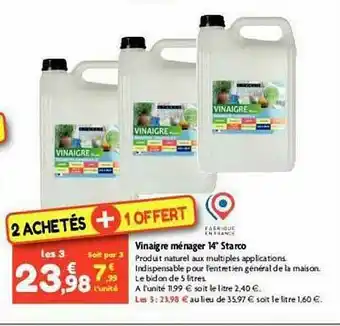 Vinaigre Ménager 14° Starco