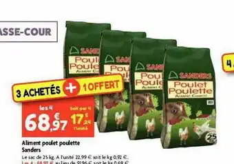 Aliment Poulet Poulette Sanders