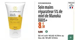 La Vie Claire Soin mains réparateur 5% de miel de Manuka IAA15+ offre