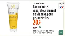 La Vie Claire Baume corps réparateur au miel de Manuka pour peaux sèches offre