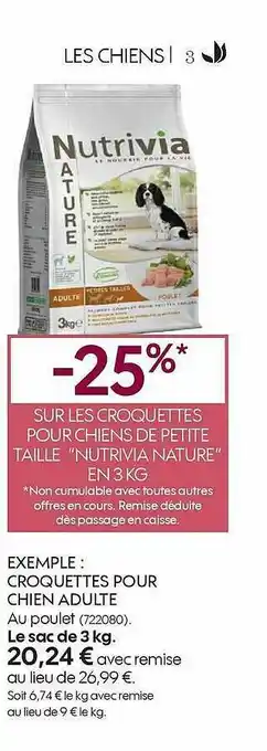 Truffaut Croquettes Pour Chien De Petite Taille offre