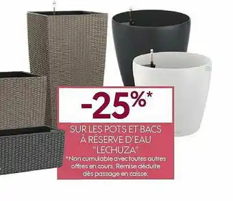Truffaut Pots Et Bacs à Réserve D'eau offre