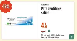 La Vie Claire Pâte dentifrice saline offre