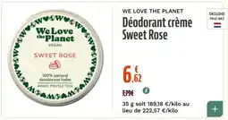 La Vie Claire Déodorant crème Sweet Rose offre