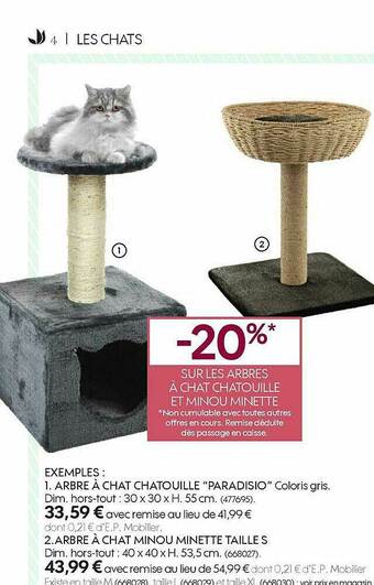 Promo Arbre A Chat Carton Chez Gifi