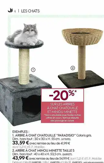 Truffaut Arbre à Chat Chatouille offre