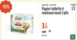 La Vie Claire Papier toilette 4 rouleaux maxi 3 plis offre