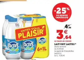 U Express Lait Uht Lactel offre