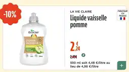 La Vie Claire Liquide vaisselle pomme offre