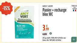 La Vie Claire Panier + recharge bloc WC offre