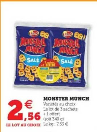 U Express Monster Munch offre