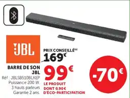 Super U BARRE DE SON JBL offre