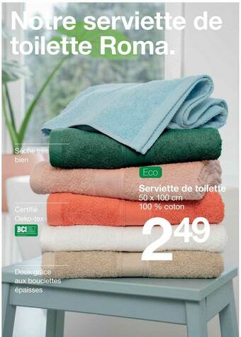 Zeeman Serviette De Toilette offre