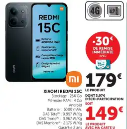 Super U XIAOMI REDMI 15C offre