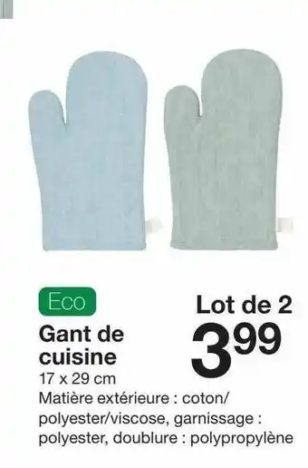 Zeeman Gants De Cuisine offre