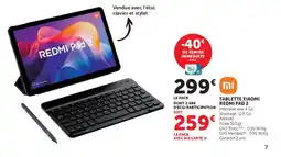 Super U TABLETTE XIAOMI REDMI PAD 2 offre