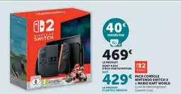 Super U PACK CONSOLE NINTENDO SWITCH 2 + MARIO KART WORLD offre