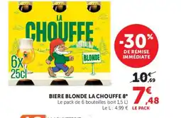 Super U BIERE BLONDE LA CHOUFFE 8° offre